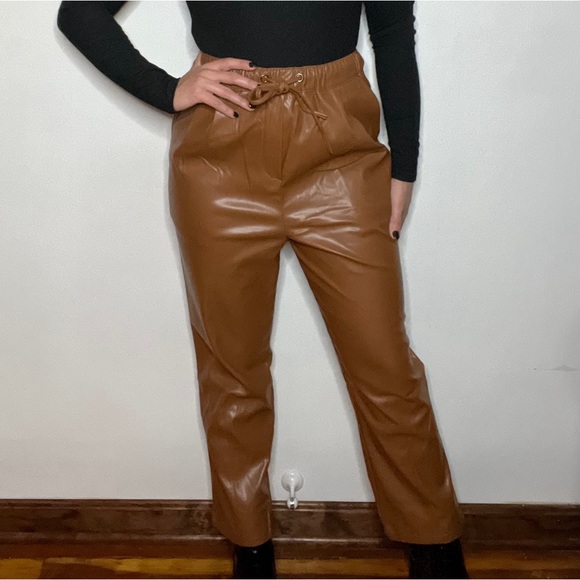 Pants - High Priority Pleather Pants (NEW)